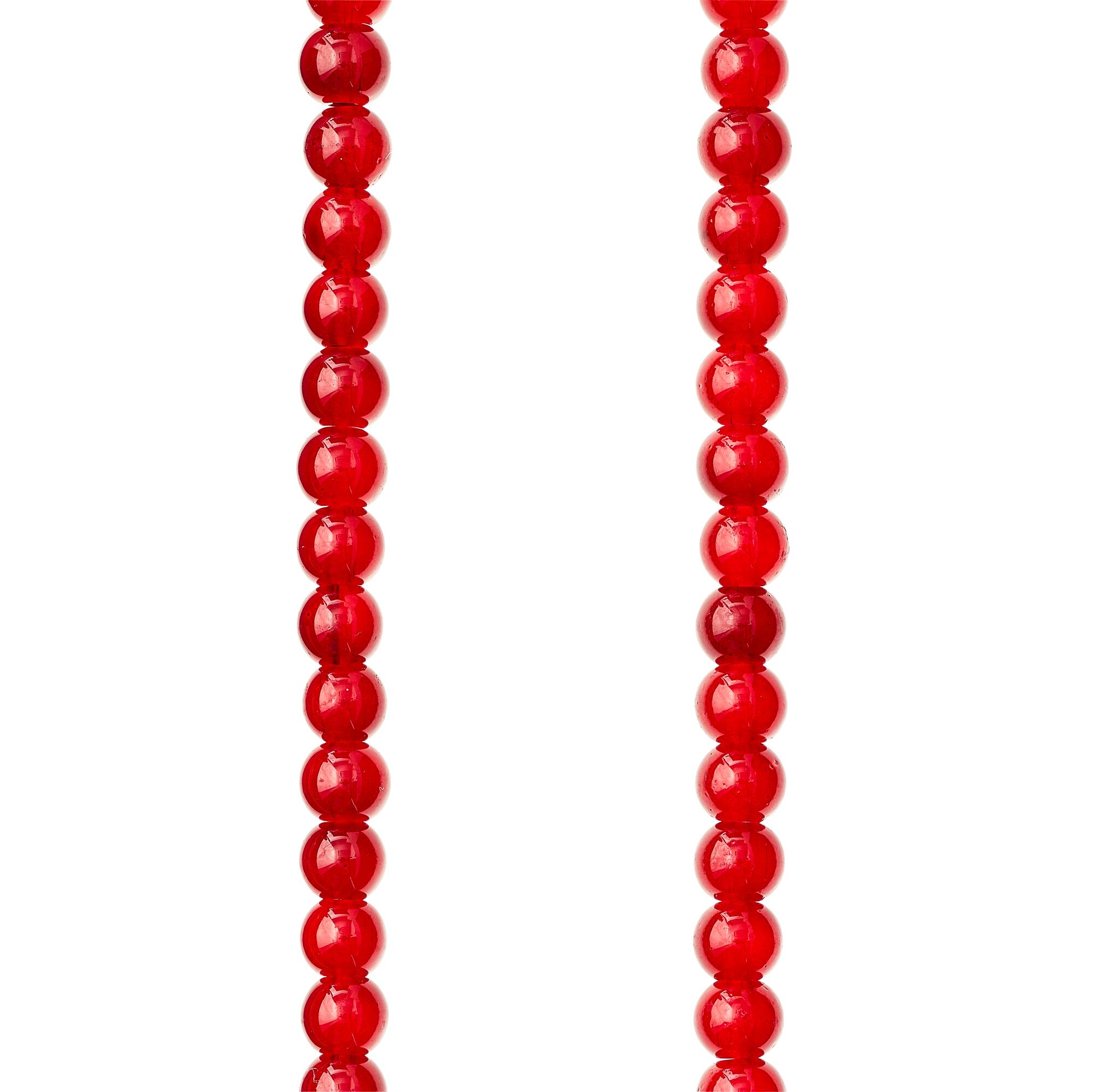Burgundy Glass Round Beads, 6mm by Bead Landing™